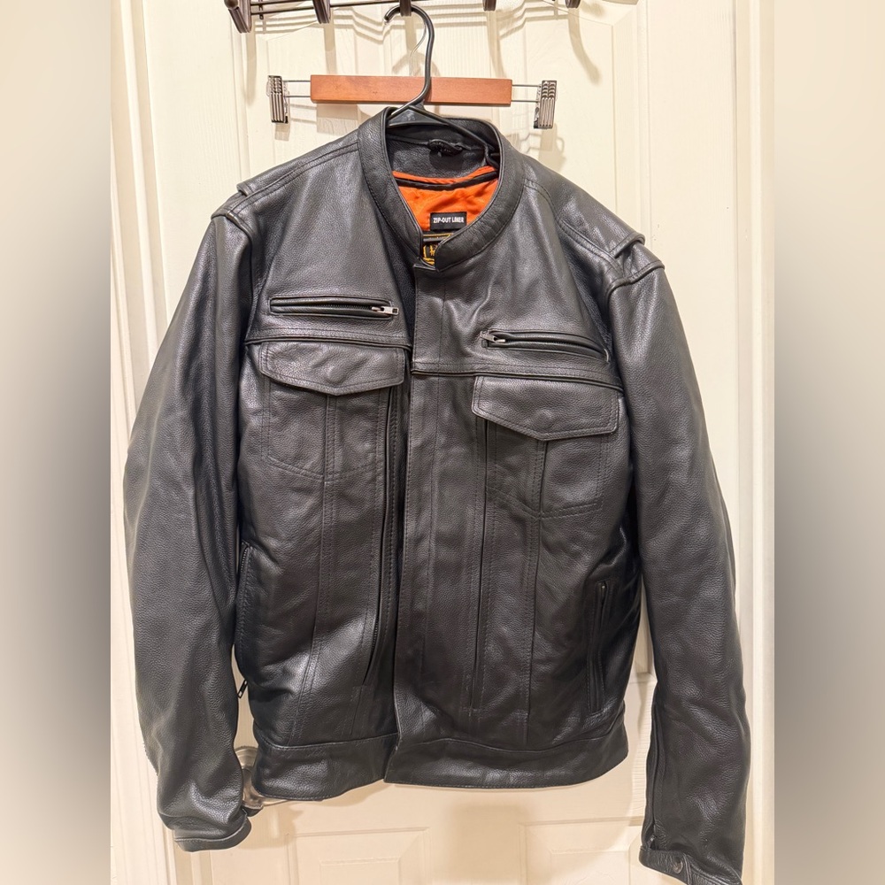 Milwaukee Leather Motorcycle Jacket great condition xl - Picture 4 of 8